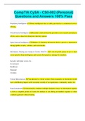 CompTIA CySA - CS0-002 &lpar;Personal&rpar; Questions and Answers 100&percnt; Pass