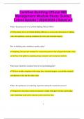 Certified Building Official MM Management Module Study Guide &vert; Latest Update &vert; 2024&sol;2025 &vert; Rated A&plus;
