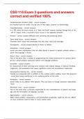CSD 115 Exam 3 questions and answers correct and verified 100&percnt;