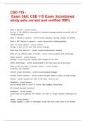 CSD 115 - Exam 3< CSD 115 Exam 3&sol;combined study sets correct and verified 100&percnt;