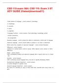 CSD 115 exam 3< CSD 115&colon; Exam 3 STUDY GUIDE 2&sol;latest&lpar;download&excl;&excl;&excl;&rpar;