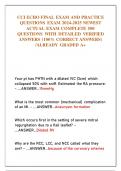 CCI ECHO FINAL EXAM AND PRACTICE  QUESTIONS EXAM 2024-2025 NEWEST  ACTUAL EXAM COMPLETE 500  QUESTIONS WITH DETAILED VERIFIED  ANSWERS &lpar;100&percnt; CORRECT ANSWERS&rpar;  &sol;ALREADY GRADED A&plus;