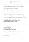 NAB Practice Questions AND ANSWERS 100&percnt; CORRECT SCORE