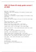 CSD 115 Exam &num;3 study guide correct fall 2024