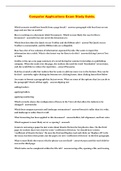 Computer Applications Exam Study Guide&period;