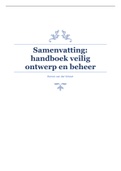 Samenvatting Handboek Veilig Ontwerp en Beheer, ISBN: 9789068684858  Wonen Conceptueel