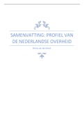 Samenvatting Profiel van de Nederlandse overheid, ISBN: 9789046907313  Samenleven Conceptueel