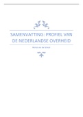 Samenvatting Profiel van de Nederlandse overheid&comma; ISBN&colon; 9789046907313  Samenleven Conceptueel