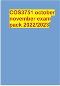 COS3751 october november exam pack 2022/2023