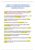 HMAP 121 EXAM 2025 REVIEW WITH  COMPLETE QUESTIONS AND CORRECT  ANSWERS RATED A&plus;