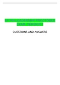 ATI RN LEADERSHIP PROCTORED EXAM  VERSION 1  QUESTIONS AND ANSWERS