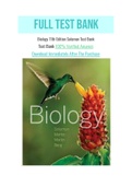 Biology 11th Edition Solomon Test bank with Question and Answers, From Chapter 1 to 57