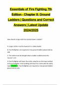 PACKAGE DEAL FOR ESSESNTIALS OF FIRE FIGHTING 7TH EDITION EXAMS&colon;&colon;&colon; Q & A LATEST UPDATE 2024&sol;2025