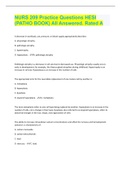 NURS 209 Practice Questions HESI &lpar;PATHO BOOK&rpar; All Answered&period; Rated A