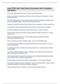 Uark POB Lab Final Exam Questions with Complete Solutions&period;