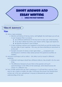HSC English Advanced Study Notes