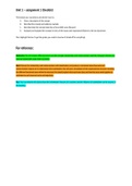 Unit 1 - Exploring Business Assignment 1 Checklist BTEC Business Level 3