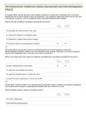 C430 Healthcare Quality Improvement and Risk Management LATEST UPDATE 2022&period;GRADED A&plus;