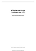 ATI pharmacology Proctored test 2019