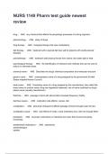 NURS 1140 Pharm test guide newest review