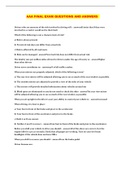 AAA FINAL EXAM QUESTIONS AND ANSWERS 