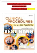 TEST BANK For Clinical Procedures for Medical Assistants&comma; 11th Edition by Bonewit-West&comma; Verified Chapters 1 - 23&comma; Complete Newest Version
