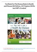 Test Bank For The Human Body in Health and Disease 8th Edition by Patton &vert; Complete Chapter 1 - 25 &vert; 100 &percnt; Verified