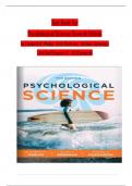 TEST BANK for Psychological Science&comma; 7th Edition by Phelps & Berkman&comma; All 15 Chapters Covered&comma; Verified Latest Edition