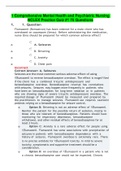 1 Comprehensive Mental Health and Psychiatric Nursing Nclex Practice Quiz &num;1 75 Questions