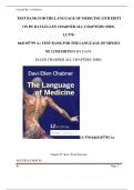 TEST BANK - Davi-Ellen Chabner&comma; The Language of Medicine 12th Edition Verified Chapters 1 - 22&comma; Complete Newest Version