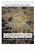 TEST BANK FOR COGNITION EXPLORING THE SCIENCE OF THE MIND&comma; 7TH EDITION&comma; DANIEL REISBERG