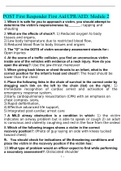 POST First Responder First Aid&sol;CPR&sol;AED&colon; Module 1-6 questions with complete solutions