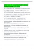 BSC 108 - Test 1 &lpar;2024&comma;2025 Q BANK&rpar; with Complete Solutions