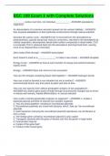 BSC 108 Exam 3 with Complete Solutions