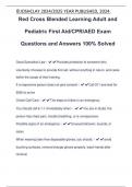 Adult Exam Package Deal Questions and Answers 100&percnt; Solved