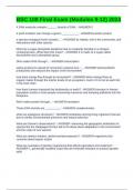 BSC 108 Final Exam &lpar;Modules 9-12&rpar; 2024