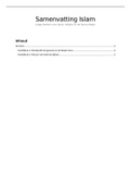 Samenvatting van Islam - minor Spirit&comma; het vak Godsdiensten