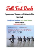 Organizational Behavior 18th Edition Robbins Test Bank