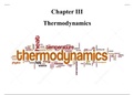 Thermodynamics Summary