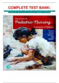 COMPLETE TEST BANK&colon; Principles Of Pediatric Nursing 8th Edition Caring For Children By Kay Cowen&semi; Laura Wisely&semi; Robin Dawson&semi; Jane Ball&semi; Ruth Bindler 9780137421428 Chapter 1-31 Complete Guide A&plus;