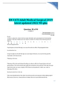 RN VATI Adult Medical Surgical 2019 latest updated 2022 90 questions with well explained answers