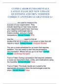 CUPID CAR100 FUNDAMENTALS LATEST EXAM 2025 NEW UPDATE QUESTIONS AND 100&percnt; VERIFIED CORRECT ANSWERS GUARANTEED A&plus;