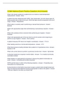 CCMA National Exam Practice Questions And Answers  2022&sol;2023