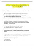 HSI Final Test Questions with 100&percnt; Correct Answers &vert;Verified