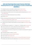 LRA 222 Final Exam New Latest Version 2025 Best  Studying Material with All Questions&comma; Exams of Radiology  GRADED A