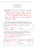 Corrigés d'exercices de thermodynamique du cours Physique Générale à l'Université Libre de Bruxelles