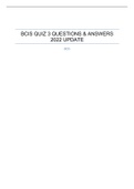BCIS QUIZ 3 QUESTIONS & ANSWERS 2022 UPDATE