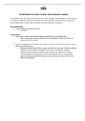 Module Two Activity Research Question Template