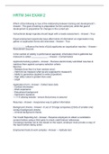 HRTM 344 EXAM 2 Questions And Answers 2022&sol;2023