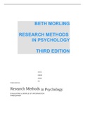 BETH MORLING  RESEARCH METHODS  IN PSYCHOLOGY THIRD EDITION